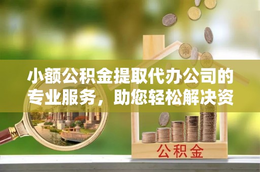 长垣小额公积金提取代办公司的专业服务，助您轻松解决资金难题