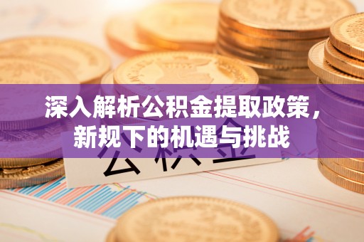 长垣深入解析公积金提取政策，新规下的机遇与挑战