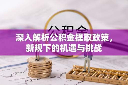 长垣深入解析公积金提取政策，新规下的机遇与挑战