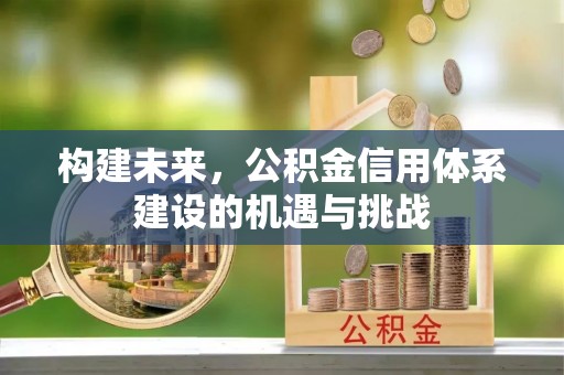 长垣构建未来，公积金信用体系建设的机遇与挑战