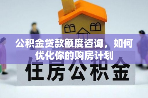 长垣公积金贷款额度咨询，如何优化你的购房计划
