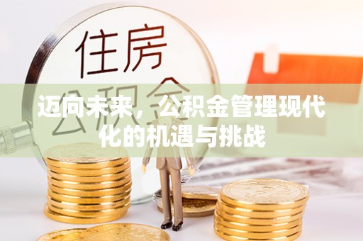 长垣迈向未来，公积金管理现代化的机遇与挑战