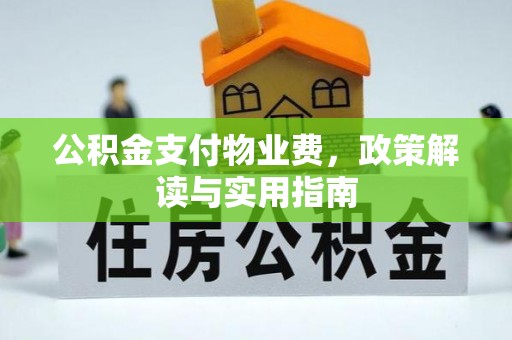 长垣公积金支付物业费，政策解读与实用指南