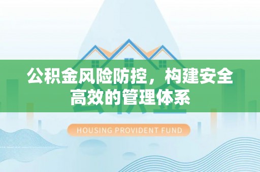 长垣公积金风险防控，构建安全高效的管理体系